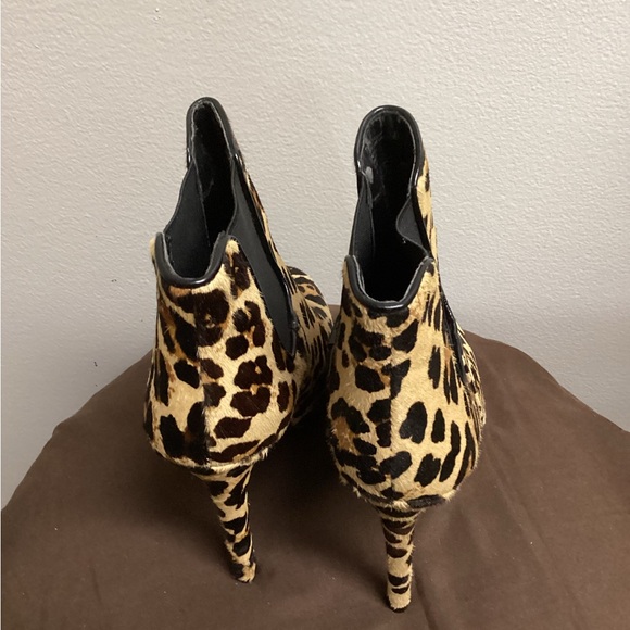 Gianni Bini Leopar Tall Ankle Boots - Picture 3 of 9